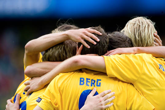 4-1, Marcus Berg var namnet för dagen. Jubel, glädje
