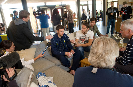 Marcus Berg i centrum av intresset