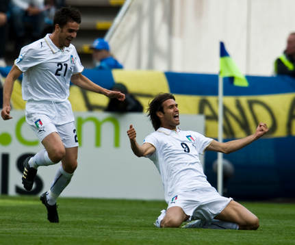 Robert Acquafresca, Italien, jubel