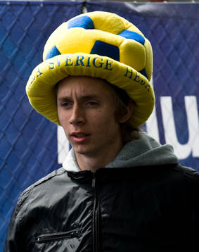 Supporter, fan, mössa, hatt