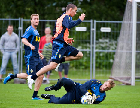 Guillermo Molins  och Pär Hansson, målvakt