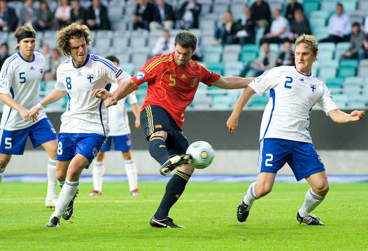 Marc Torrejon, Spanien, gör 1-0