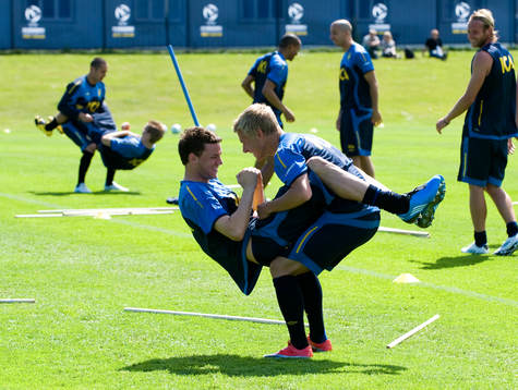 Marcus Berg och Emil Johansson