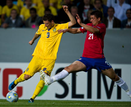 Marcus Berg, Sverige, Milan Vilotic, Serbien