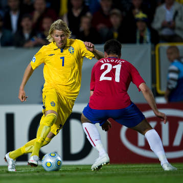 Ola Toivonen, Sverige, Milan Vilotic, Serbien