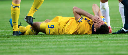Marcus Berg blodig, skada, blod