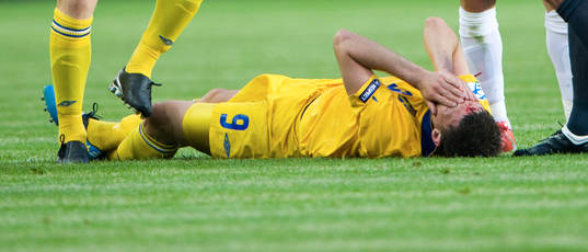 Marcus Berg blodig