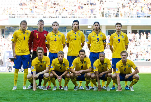 Fotboll, U21, EM, Semifinal, Sverige, Lagbild, startelva;