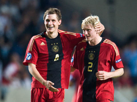 Anders Beck och Benedikt Höwedes, Tyskland, jubel