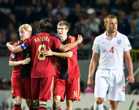 Sami Khedira, Anders Beck Daniel Schwaab, Tyskland, jubel,