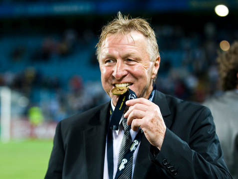 Horst Hrubesch, förbundskapten, Tyskland, jubel, guld,