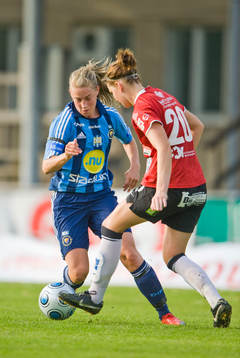 Linda Sällström, Djurgården och Mia Carlsson,