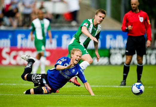 Magnus Andersson, Trelleborg med  Andreas Dahl, Hammarby i