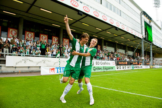 Freddy Söderberg och Emil Johansson, Hammarby jubel