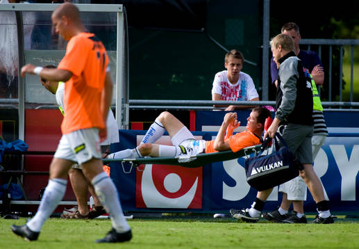Lagkapten Fredrik Lundgren, GAIS utgår med skada