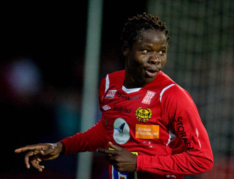 Patrick Osiako, Mjällby, jubel