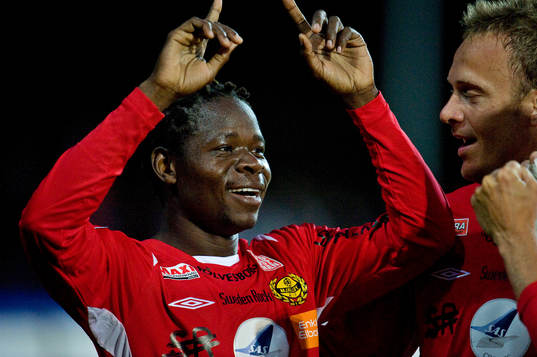 Patrick Osiako, Mjällby, jubel