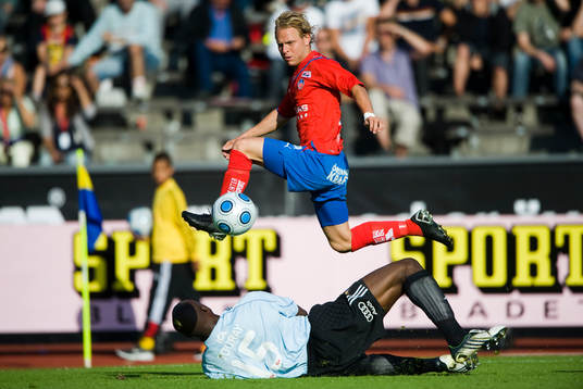 Erik Sundin, Helsingborg och Pa Dembo Touray, målvakt,