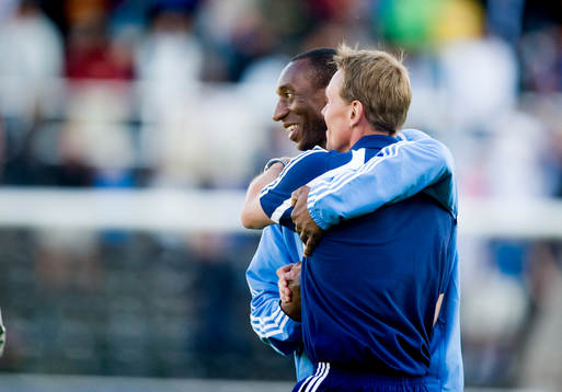 Steve Galloway och Andreé Jeglertz, tränare Djurgården
