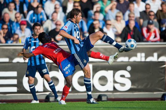Adama Tambura, Helsingborg och Mikael Dahlberg, Djurgården