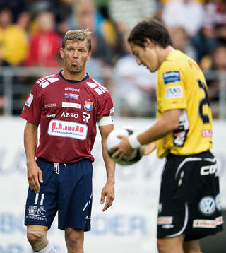 Marcus Allbäck, Örgryte, tycker inte det var straff