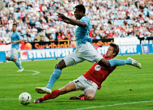 Joachim Lantz, Kalmar, stoppar Edward Ofere, Malmö FF