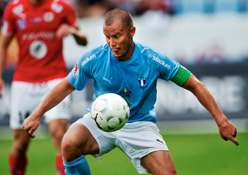 Daniel Andersson, Malmö FF, har tungan rätt i mun