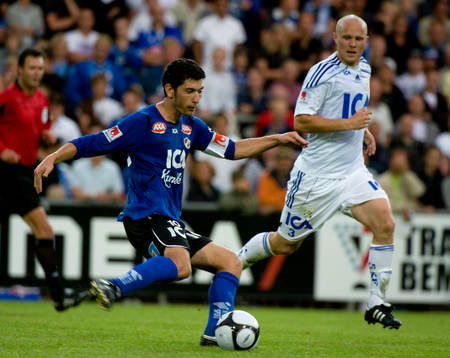 Anel Raskaj, Halmstad mot Nicklas Carlsson, IFK Göteborg