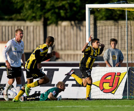 Paulinho, Häcken, gör matchens enda mål