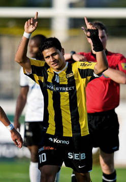Paulinho, Häcken, gör matchens enda mål