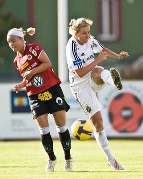 Gudny Björk Odinsdottir, Kristianstad och Louise Fors, AIK