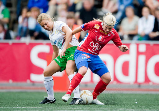 Johanna Andersson, Hammarby och Sara Fröjdfeldt, Örebro