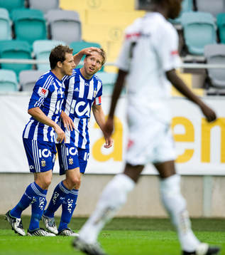 Tobias Hysén, Adam Johansson, IFK Göteborg, jubel