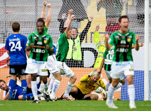 Calum Angus, Gais, gör mål i sista minuten i sin första