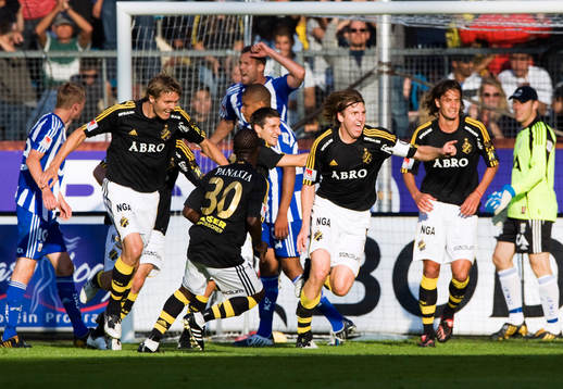 Nils-Eric Johansson, AIK, jubel