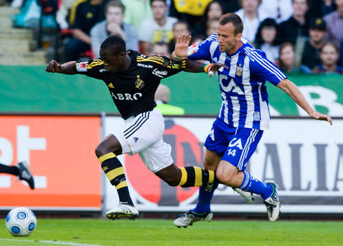 Saihou Jagne, AIK och Hjalmar Jonsson, IFK Göteborg