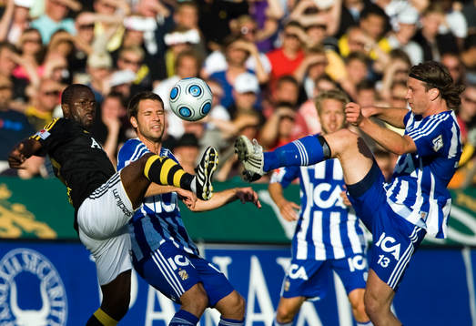 Dulee Johnson, AIK, Stefan Selakovic, och Gustav Svensson,