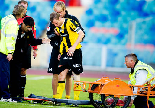 Janne Saarinen, skada, skadad