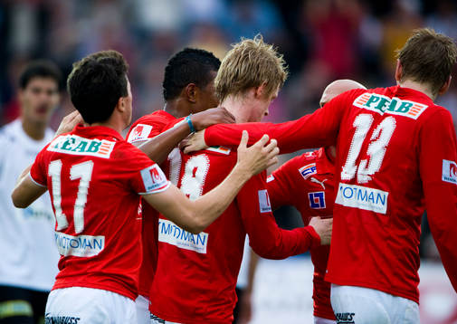 Rasmus Elm, Kalmar, jubel med lagkamrater