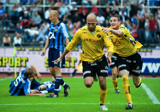 Teddy Lucic och James Keene, Elfsborg, jubel