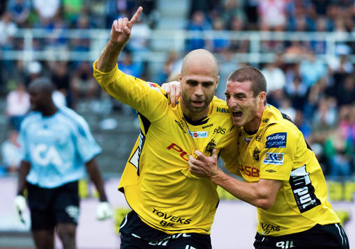 Teddy Lucic och James Keene, Elfsborg, jubel