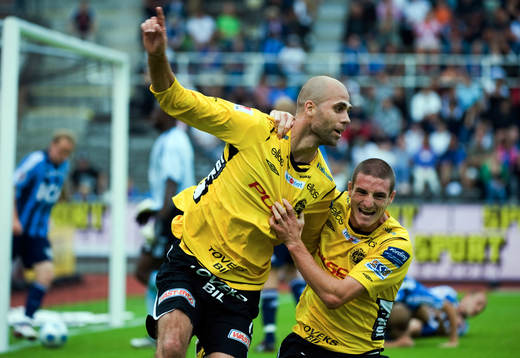 Teddy Lucic och James Keene, Elfsborg, jubel