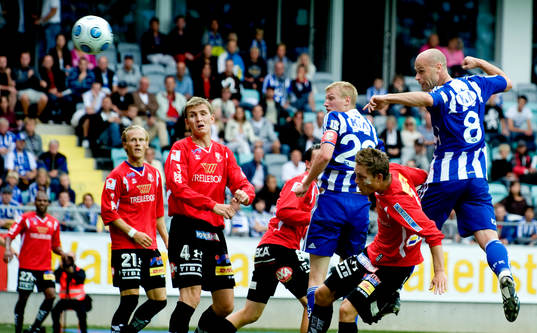 Thomas Olsson, IFK Göteborg, nickar in 2-0