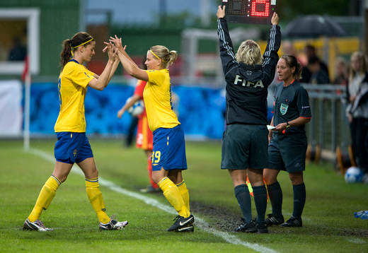 Fotboll, Dam, Landslag, Sverige