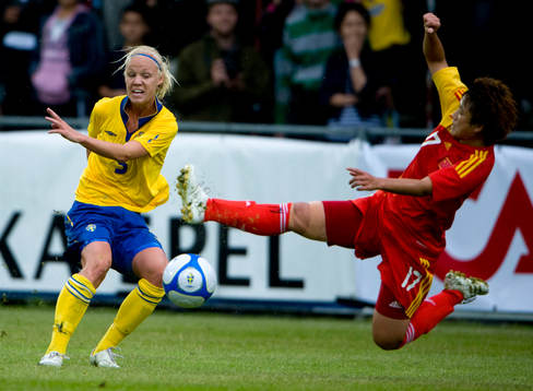 Caroline Seger, Sverige mot Pang Fengyue, Kina