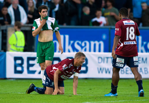 Marcus Allbäck, Örgryte gjorde segermålet 0-1. I