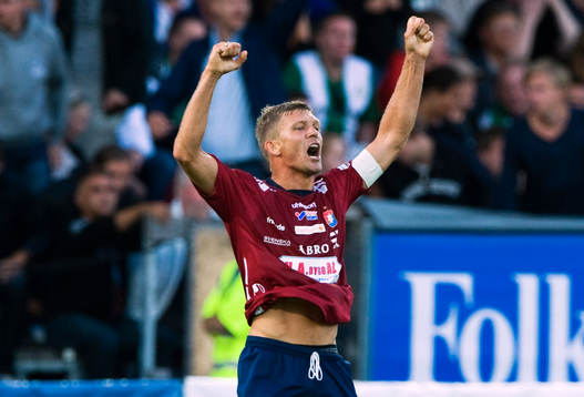 Marcus Allbäck, Örgryte gjorde segermålet 0-1. Jubel