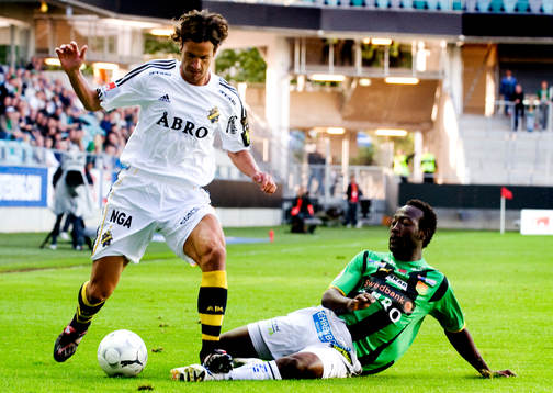 Iván Obolo, AIK, Reuben Ayarna, GAIS