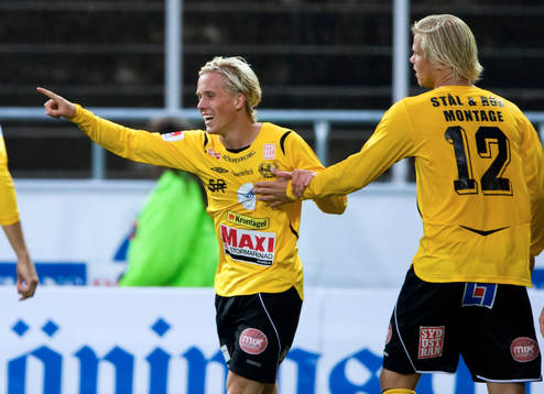Adam Berner, Mjällby, jubel