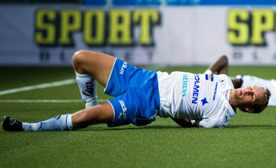 Anders Whass, Norrköping fick åka och röntgas. Skada
